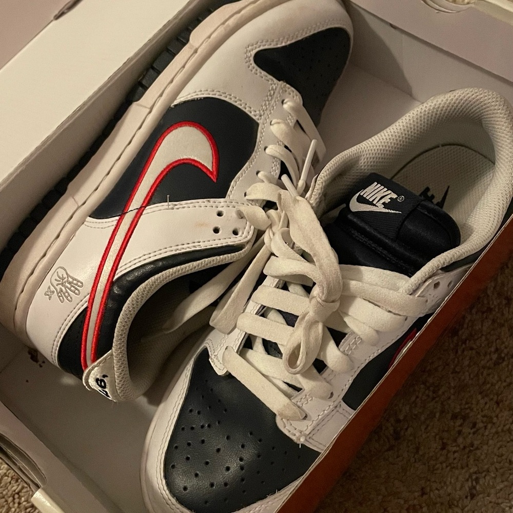 Nike Dunk Low PRM Box with Red Label